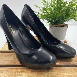 Nine West leather stiletto heels
